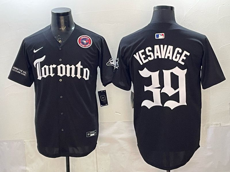 Men 2026 Toronto Blue Jays #39 Yesavage Black 5th generation Joint Name Nike MLB Jersey style 001